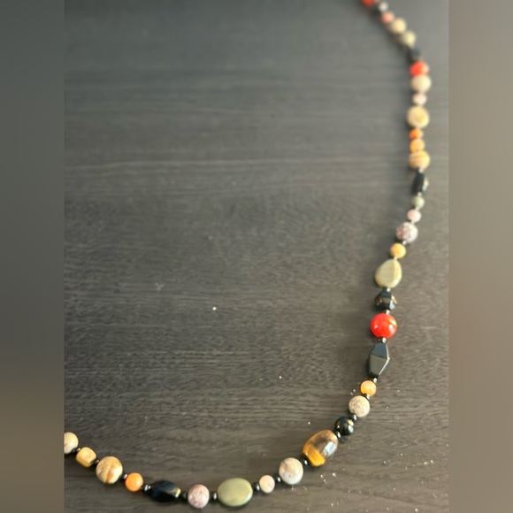 Handmade Semi-Precious Stone Necklace | Boho Natural Gemstone - Picture 12 of 14
